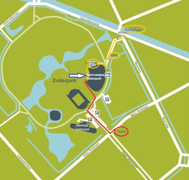 route naar de mobiltheek